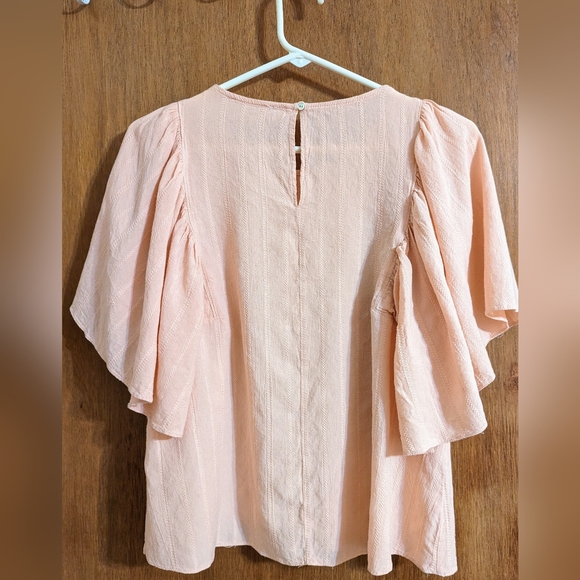 ⚡5 for 25 ⚡ Loveriche blouse size large color light peach - Picture 2 of 8